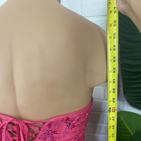 Juliet Fashion Milex pink strapless lace up ball gown - Picture 9 of 12